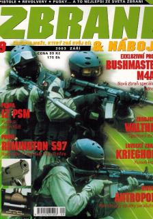 Zbraně & náboje - číslo 9. / září 2003