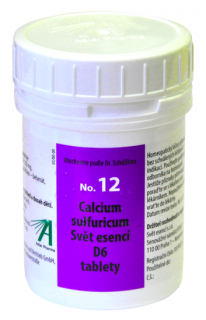 Nr. 12 Calcium sulfuricum Adler Pharma D6 Velikost: 1000 tbl.