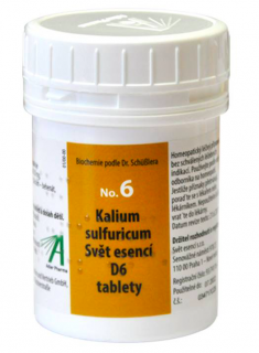 Nr. 6 Kalium sulfuricum Adler Pharma D6 Velikost: 1000 tbl.