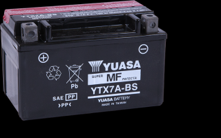 Baterie YUASA YTX7A-BS 6.3Ah (Moto baterie YUASA YTX7A-BS 6.3Ah)