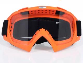 Brýle pro motokros dětské oranžové (Dětské moto brýle minicross / pitbike /čtyřkolka)