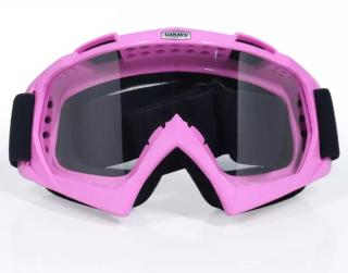 Brýle pro motokros dětské růžové (Dětské moto brýle minicross / pitbike /čtyřkolka)