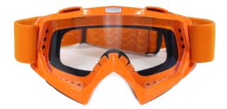 Brýle pro motokros FTM-007 oranžové (Moto brýle minicross pitbike čtyřkolka)