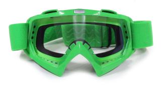 Brýle pro motokros FTM-007 zelené (Moto brýle minicross pitbike čtyřkolka)