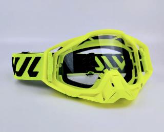 Brýle pro motokros neonové (Motokrosové brýle reflexní)