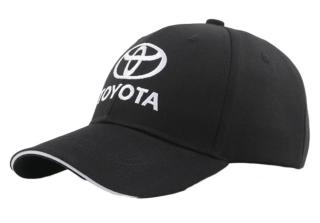 Čepka Toyota černá s bílou výšívkou