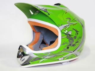 Dětská helma Nitro zelená (Dětská moto přilba)