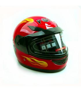 Dětská moto helma integrální červená (Dětská moto helma červená PHX)