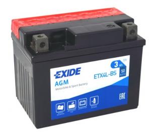 Gelová baterie Exide 12V 4Ah  (Gelová baterie pro dětskou čtyřkolku Exide)
