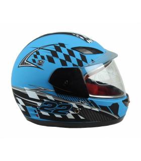 Integrální helma modrá XTR (Moto přilba integrální modrá )