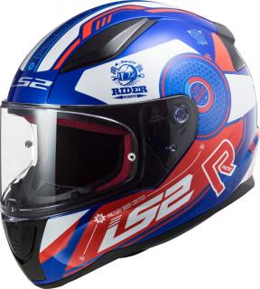 Integrální moto přilba LS2 FF353 Rapid Stratus blue red white (Integrální moto helma LS2 FF353 Rapid Stratus červeno-bílo-modrá)