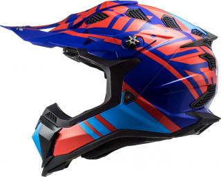 Krosová moto přilba LS2 MX700 Subverter Evo Gammax red blue (Motokrosová helma LS2 MX700 Subverter Evo Gammax červeno-modrá)