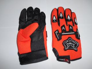 Moto rukavice oranžové Dali (Oranžové moto rukavice)