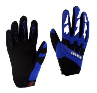 Motocrossové dětské rukavice modré (Dětské motocross rukavice modré)