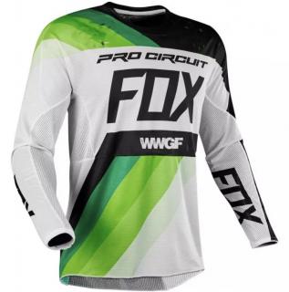 Motokrosový dres Fox zelený (Dres pro motocros Fox zeleno-černo-bílý)