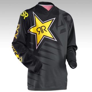 Motokrosový dres Rockstar šedý (Dres pro motocros Rockstar šedý)