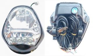 Přední světlo pro elektrokoloběžku Chopper 72V 1600W (Přední světlo elektrokoloběžka Chopper 1600W 72V)