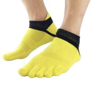 Prstové ponožky nízké (Nízké prstové ponožky žluté)