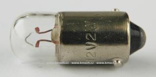 žárovka AUTOLAMP  2W - typ T (12V/2W žárovka s paticí BA 9 S)