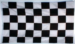 Cílová vlajka (šachovnice) o velikosti 90 x 150 cm