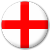 Placka vlajka Anglie 25 mm