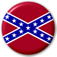 Placka vlajka Konfederace (jižanská) 25 mm