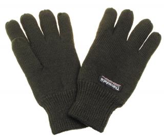 Pletené rukavice, Thinsulate-podšívka, olivové Velikost: L