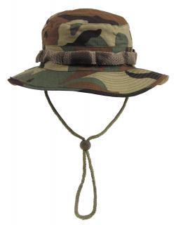 US GI Klobouk do džungle (GI Boonie) woodland Rip Stop Velikost: XL