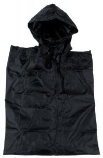 US pončo - poncho černý plášť 144 x 223 cm