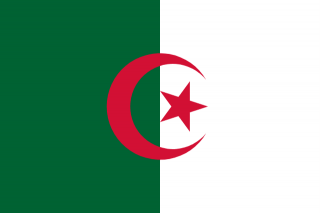 Vlajka Alžírska o velikosti 90 x 150 cm
