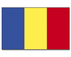 Vlajka Čadu o velikosti 90 x 150 cm