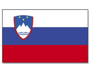 Vlajka Slovinsko o velikosti 90 x 150 cm