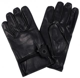 Westernové rukavice černá kožené zateplené Velikost: L