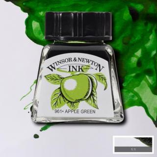 011 Apple green 14ml Drawing ink Winsor and Newton (barevná tuš)