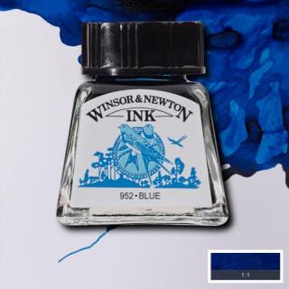 032 Blue 14ml Drawing ink Winsor and Newton (barevná tuš)