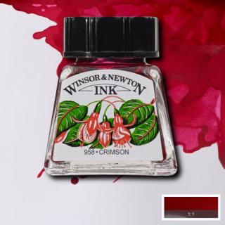 203 Crimson 14ml Drawing ink Winsor and Newton (barevná tuš)