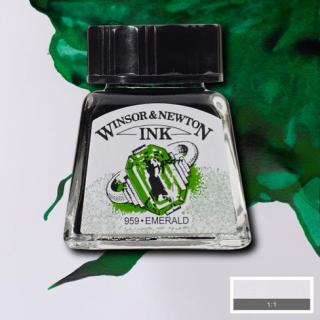 235 Emerald 14ml Drawing ink Winsor and Newton (barevná tuš)