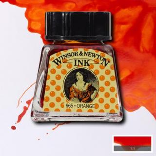 449 Orange 14ml Drawing ink Winsor and Newton (barevná tuš)