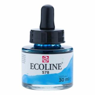 Akvarelový inkoust 30ml sky blue cyan Ecoline Royal Talens