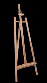 Ateliérový malířský stojan LUX 180cm bukový olejovaný (dodáváno v rozloženém stavu)