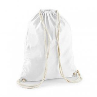 Bavlněný batoh bílý 37x45cm