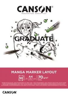 Blok na komiksy Graduate Manga Marker A4 50 listů 70g