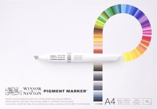 Blok Pigment Marker A4 75g 50 listů Winsor &amp; Newton (vhodný pro fixy a markery)