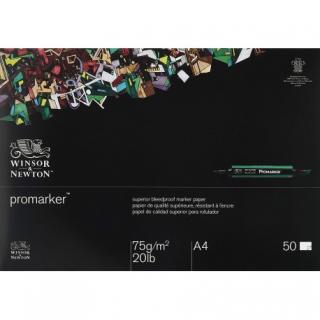 Blok Promarker A4 75g 50 listů Winsor &amp; Newton (Bleedproof paper pad pro fixy a markery)