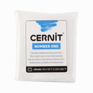 Cernit Number One bílá porcelánová č.010 56g modelovací hmota (polymerovaná hmota)
