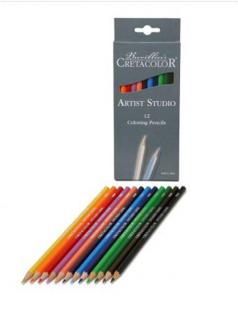 CRETACOLOR Artist studio - barev. pastelky 12ks (barevné pastelky)