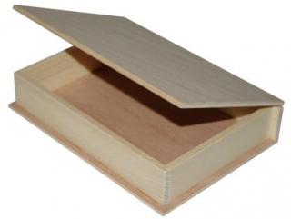 Dřevěná kazeta 21x15x4,5cm (krabička masiv + překližka)