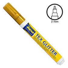 Fix na textil 6ml zlatá Glitter 050 Darwi Tex 1,2mm (6ml)