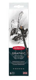 GRAPHIC sada 6ks grafitových tužek Derwent (sada grafitových tužek )