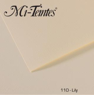 MI-TEINTES A4 č. 110 Lily 160g 5ks CANSON (pro pastely, úhly, tužky, ale i akvarely, kvaš a akryl)
